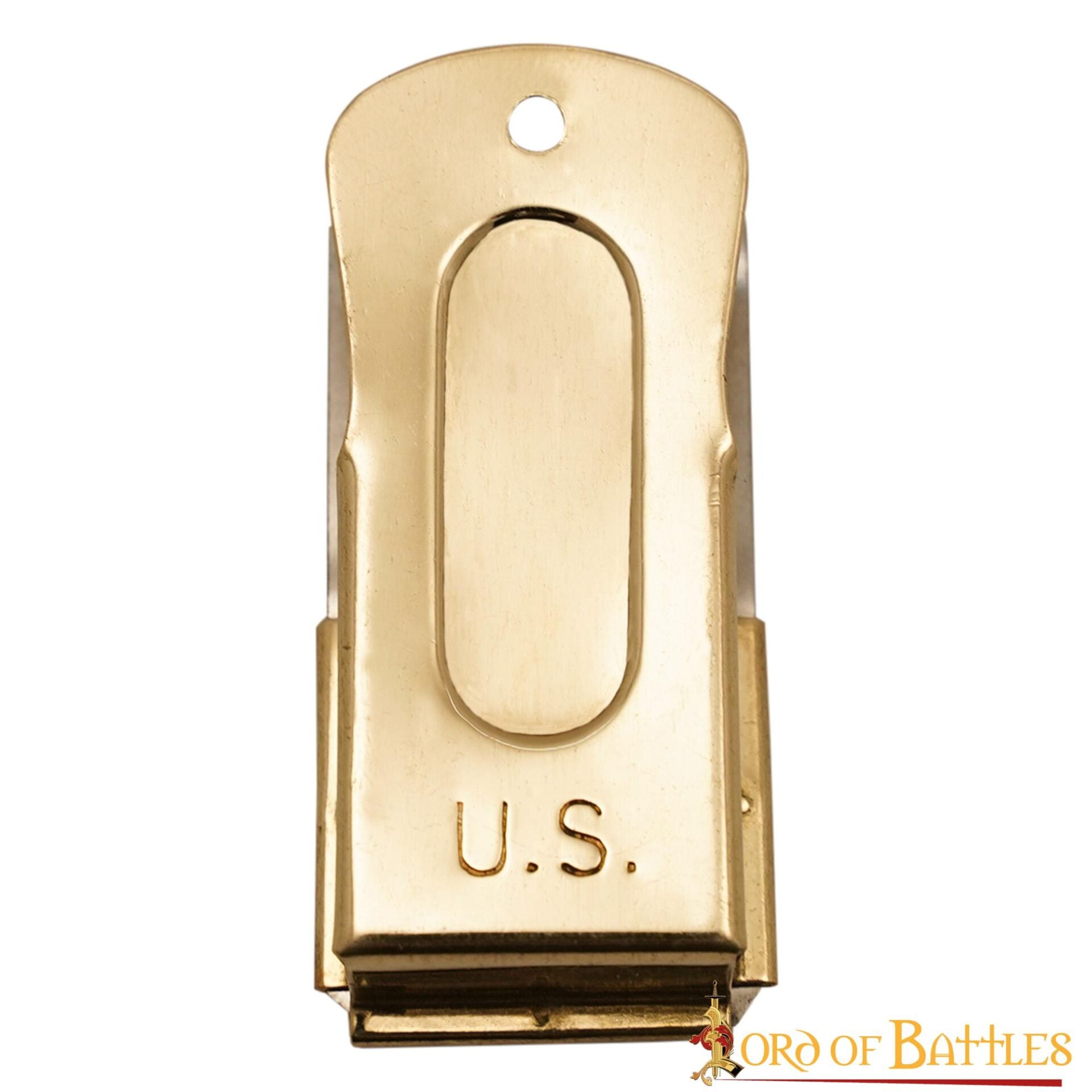 Imagen única de: Clicker del Día D de la Segunda Guerra Mundial Grabado en Ee.uu. - Réplica Auténtica de Latón para Coleccionistas de la Segunda Guerra Mundial