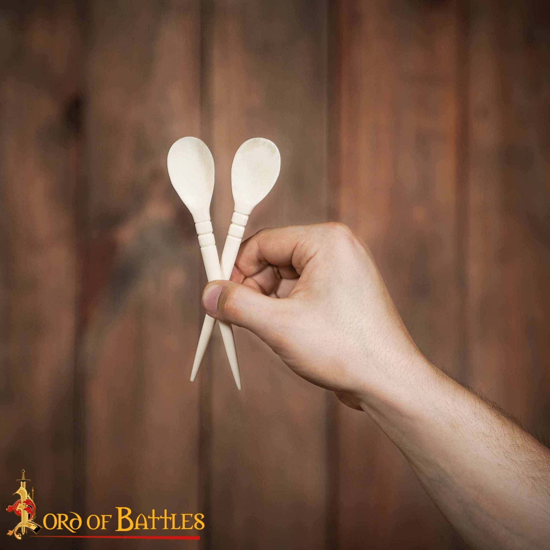 Cucharas romanas de hueso de buey — set de 2 - imagen 11
