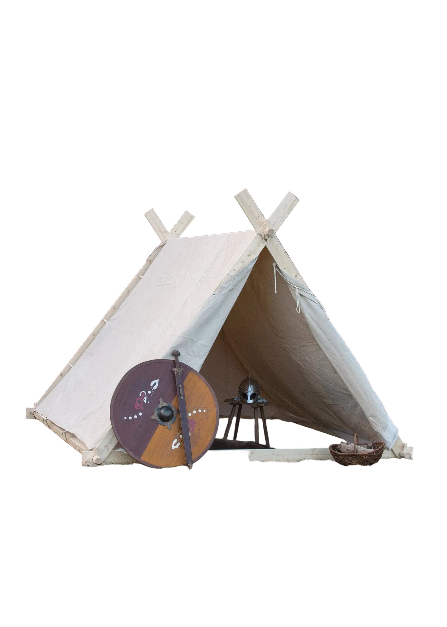 Imagen única de: Tienda Vikinga, 2 X 2,3 X 1,8 M, 350 G/m², Color Natural