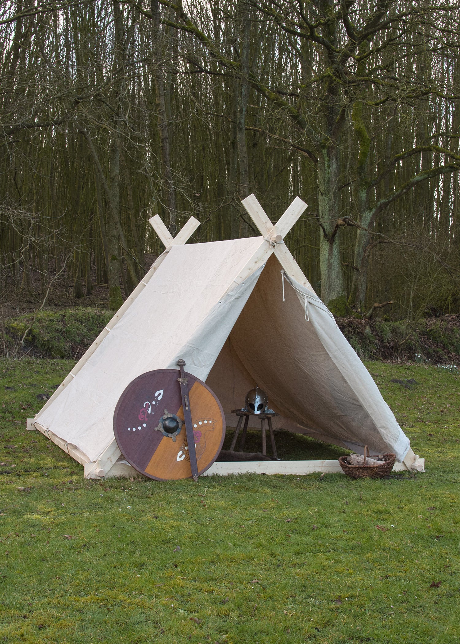 Imagen única de: Tienda Vikinga, 3 X 2,7 X 2 M, 350 G/m², Color Natural