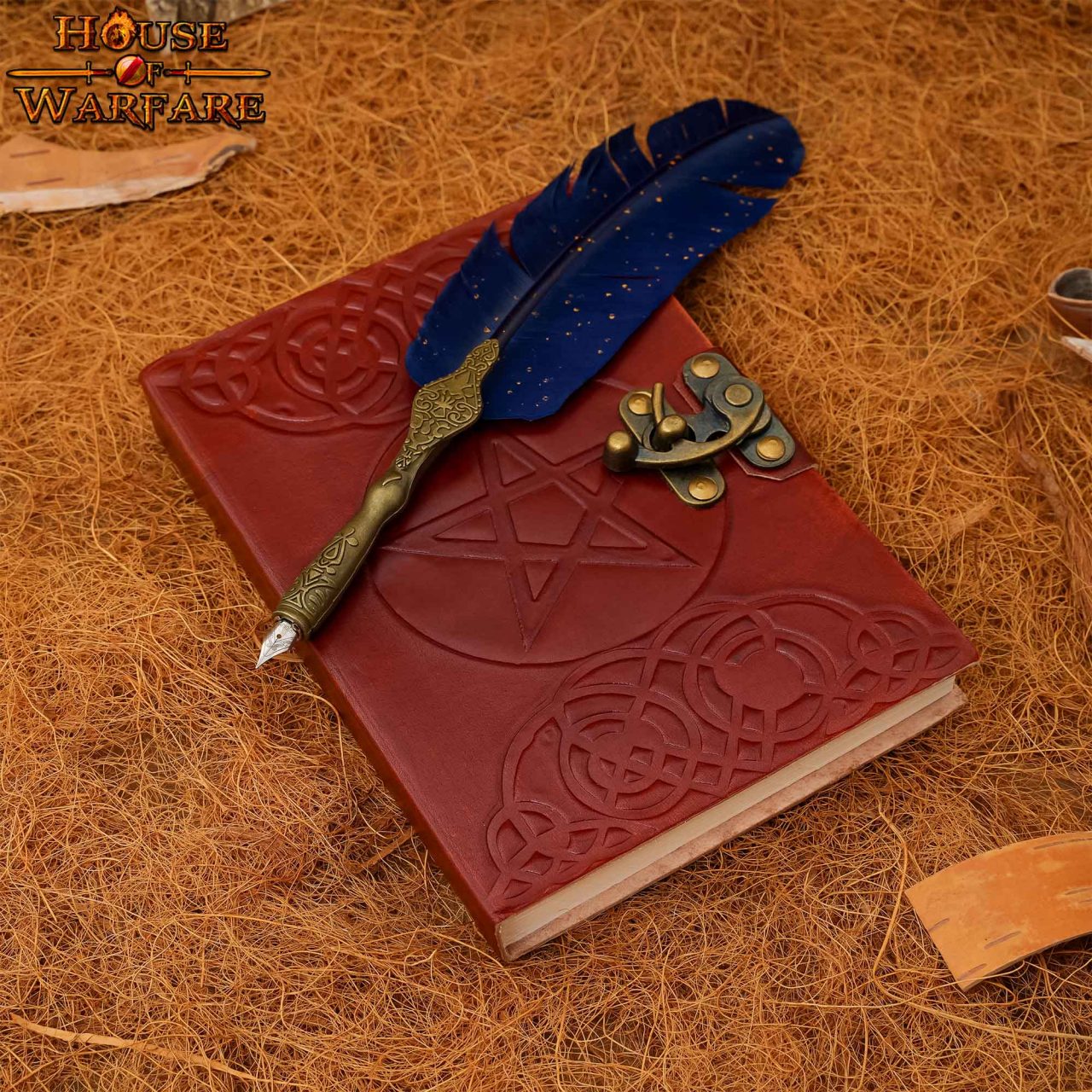 Cuaderno de cuero con pentagrama y cierre de latón - imagen 19
