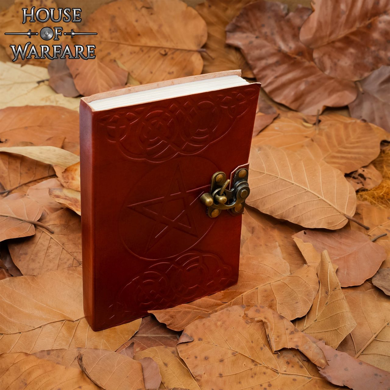 Cuaderno de cuero con pentagrama y cierre de latón - imagen 14