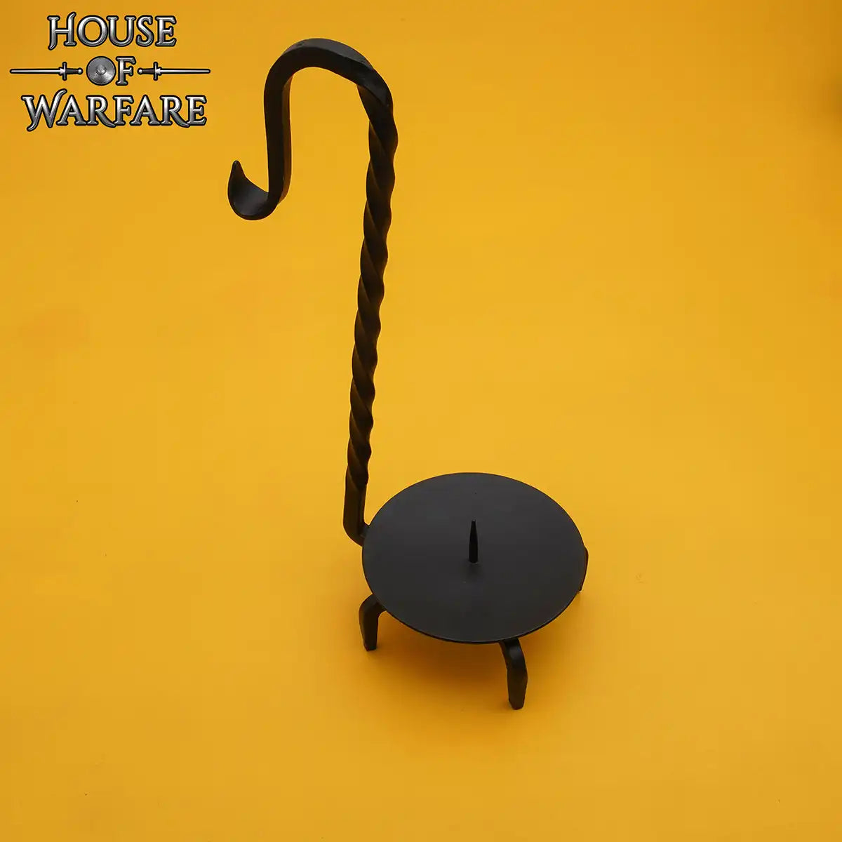 Soporte para vela medieval forjado a mano