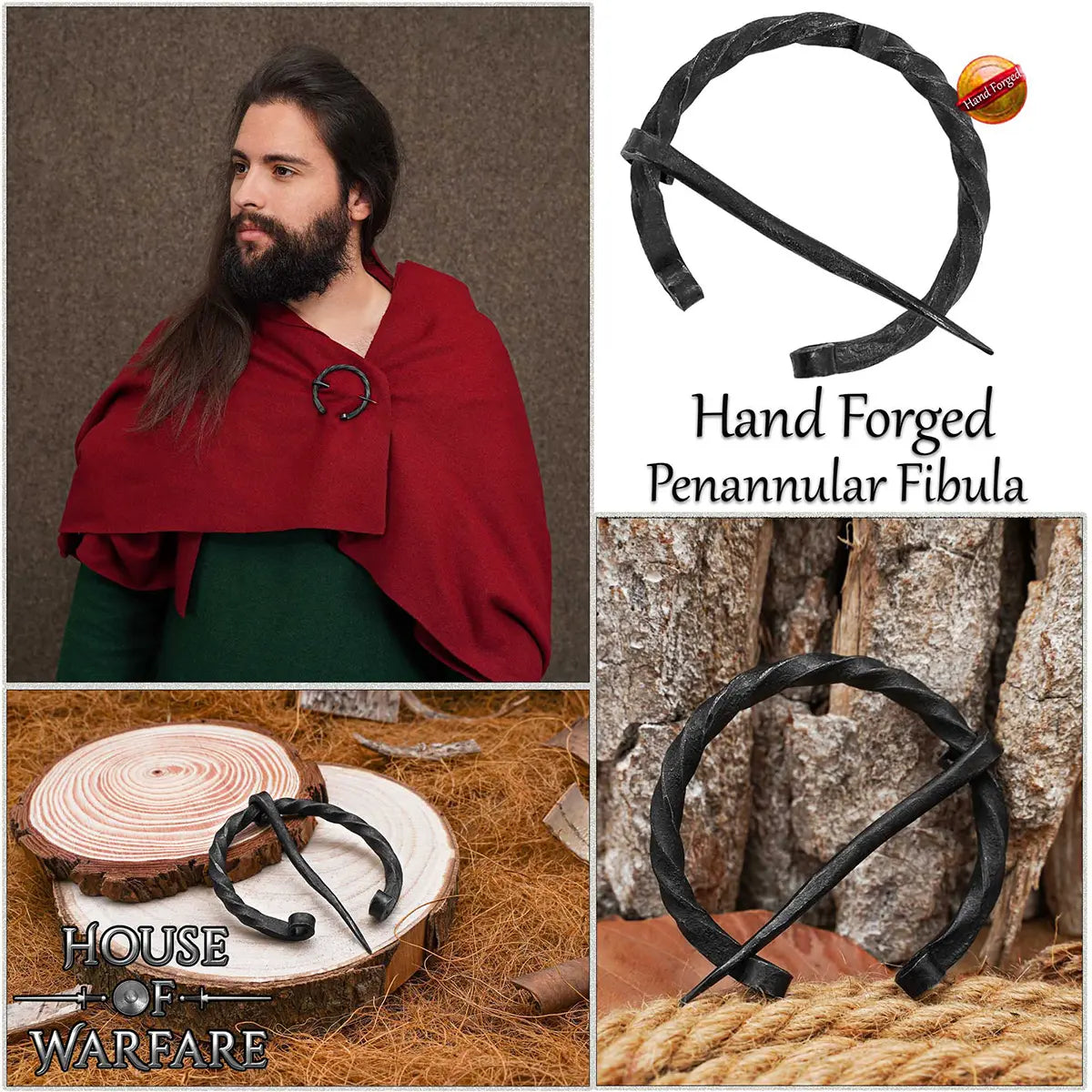 Fíbula penannular forjada a mano - imagen 8