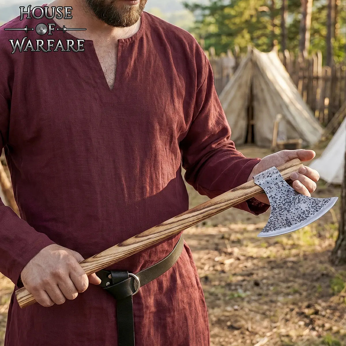 Hacha vikinga de hierro 23" Battle Ready - imagen 6
