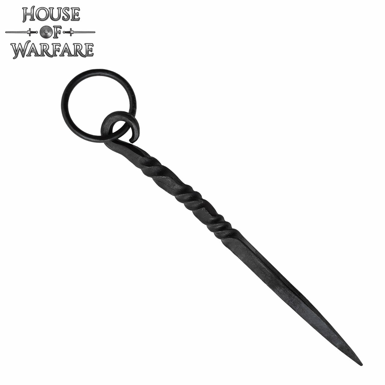 Imagen única de: Pica Medieval de Hierro Negro Forjada a Mano - 7 Pulgadas Vikingo Herramienta de Comedor