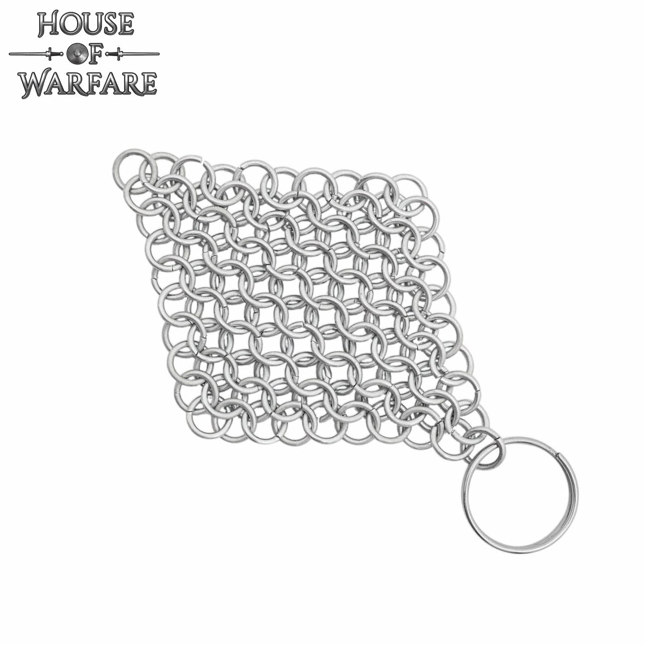 Llavero de Cota de Malla de Acero Medieval - Butted 8 Mm 16 Gauge Rings For Larp & Gifts - Imagen 7