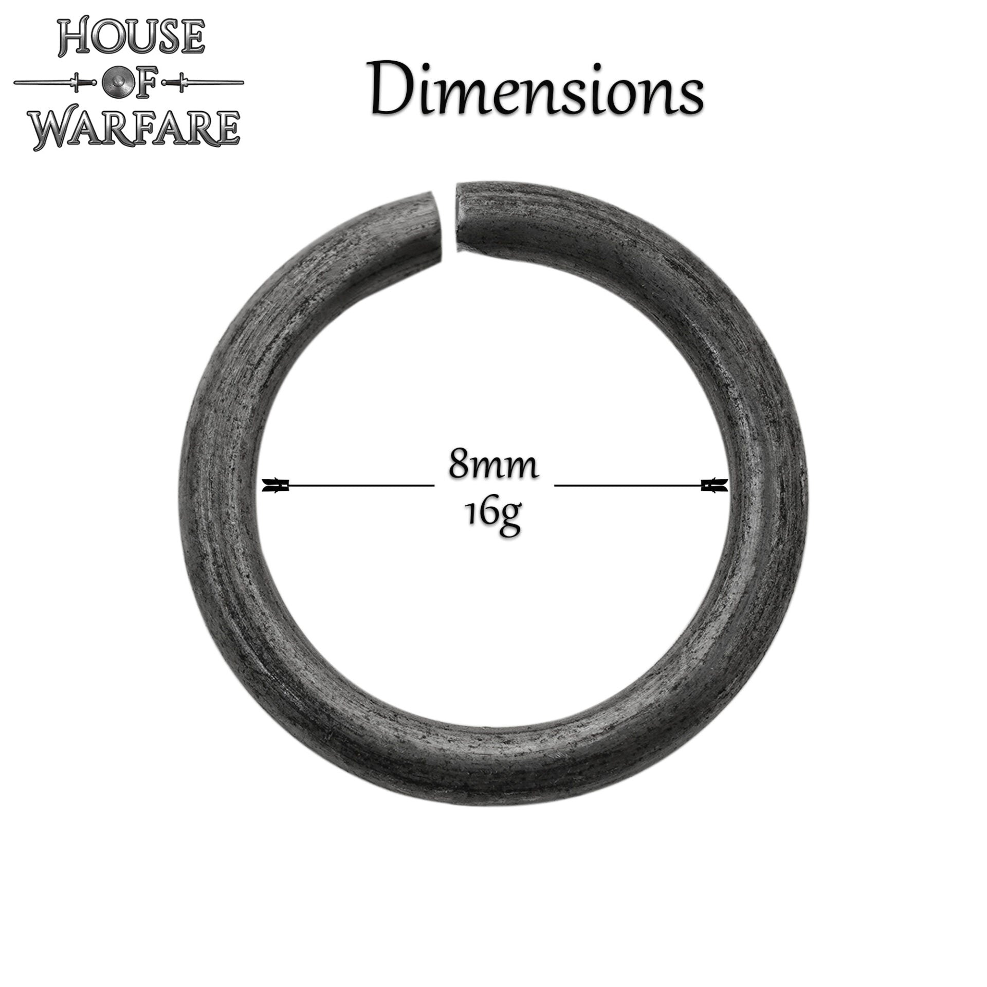 Imagen única de: Anillos Sueltos de Alambre de Alta Resistencia a la Tracción - Anillo Conificado de 9 Mm - Calibre 16, Acero Inoxidable, Acabado Natural - 1000 Unidades - Ideal para Bricolaje y Reparaciones de Cota de Malla