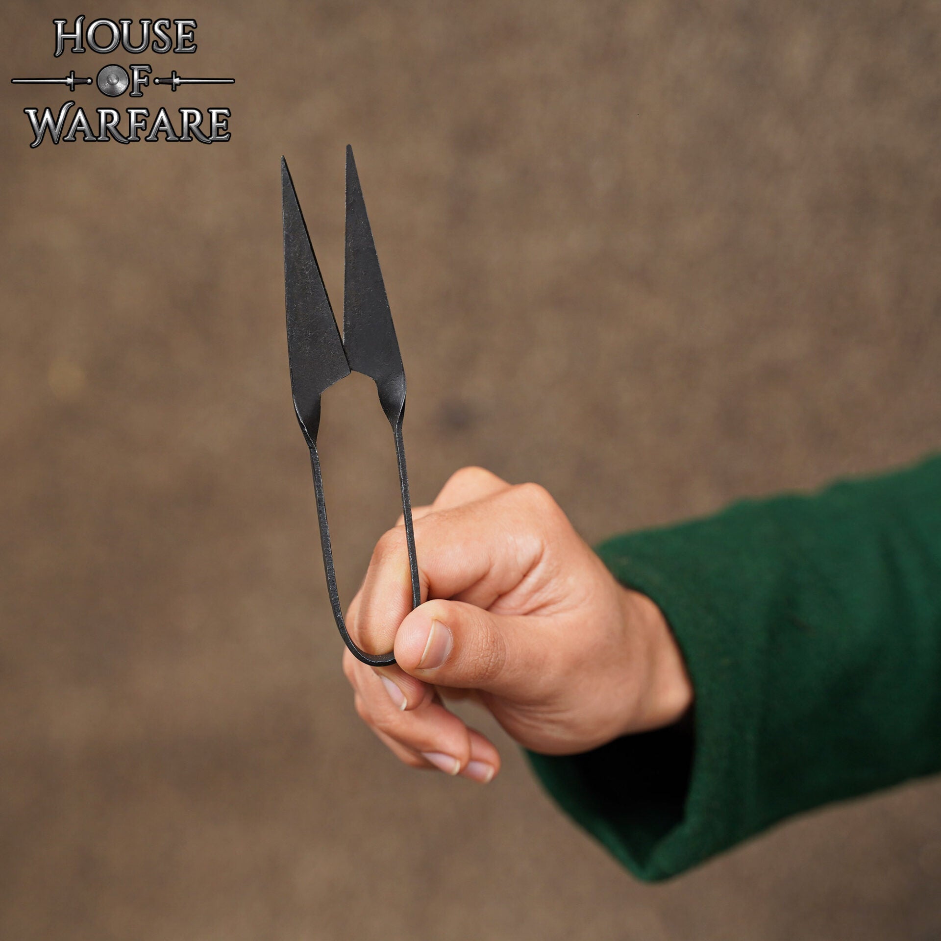 Tijeras medievales forjadas a mano (hierro) - imagen 6