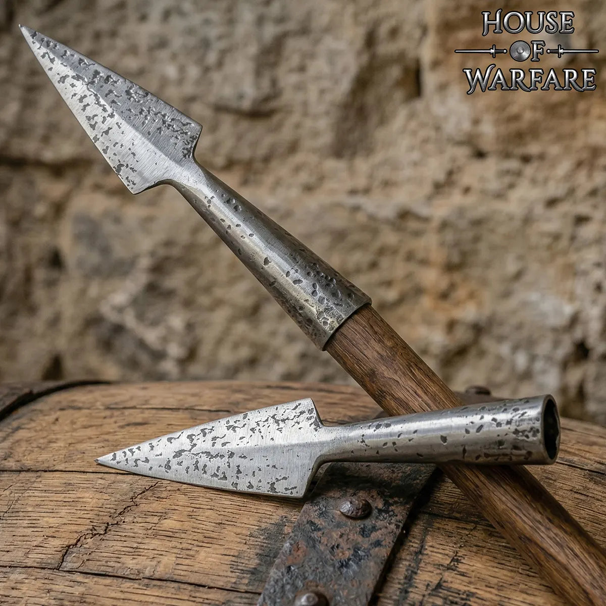 Punta de lanza medieval forjada a mano, pequeña - imagen 5