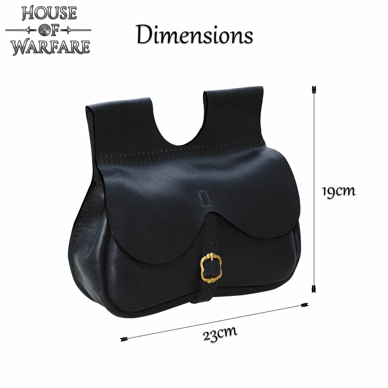 Imagen única de: Riñonera Medieval Tardía de Cuero Auténtico