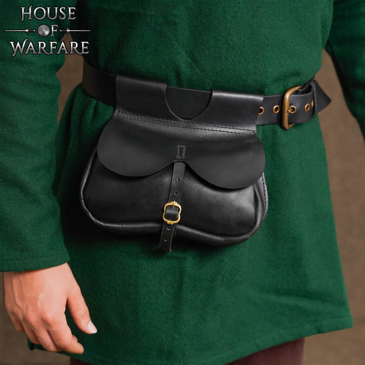 Imagen única de: Riñonera Medieval Tardía de Cuero Auténtico