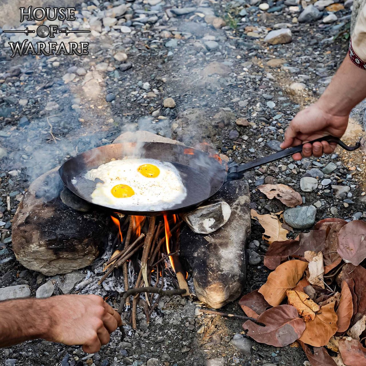 Imagen única de: Sartén de Camping Plegable Forjada a Mano