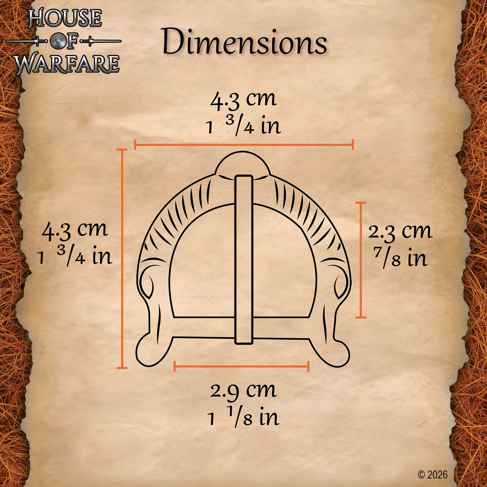 Hebilla vikinga de latón macizo - imagen 3