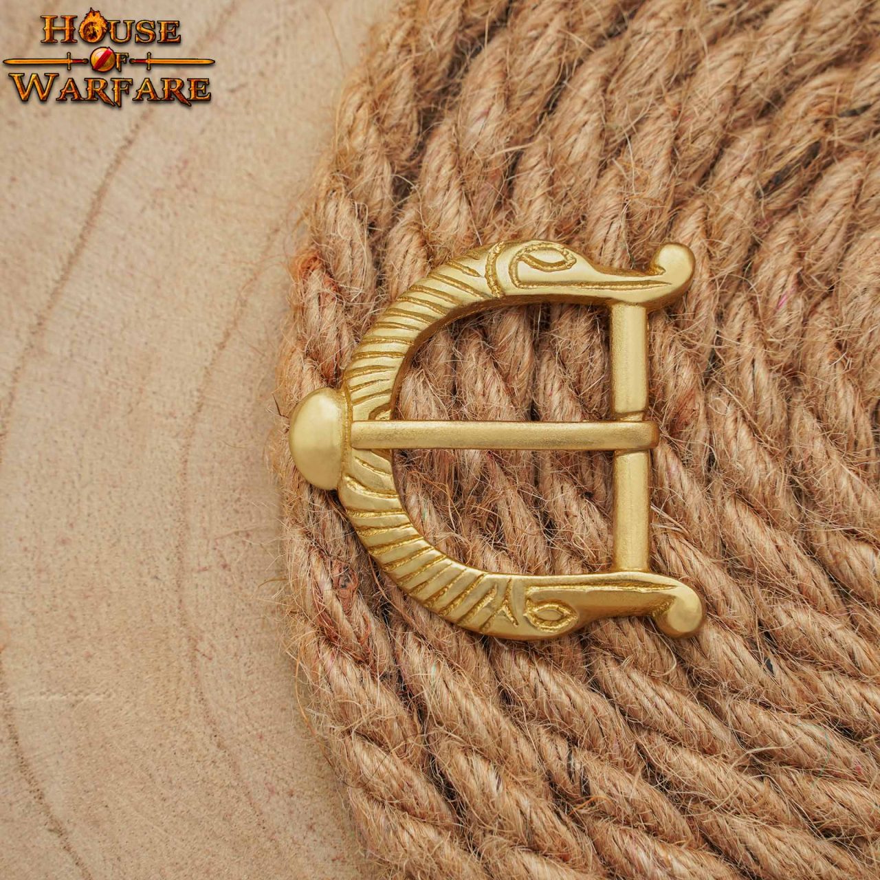 Hebilla vikinga de latón macizo - imagen 11