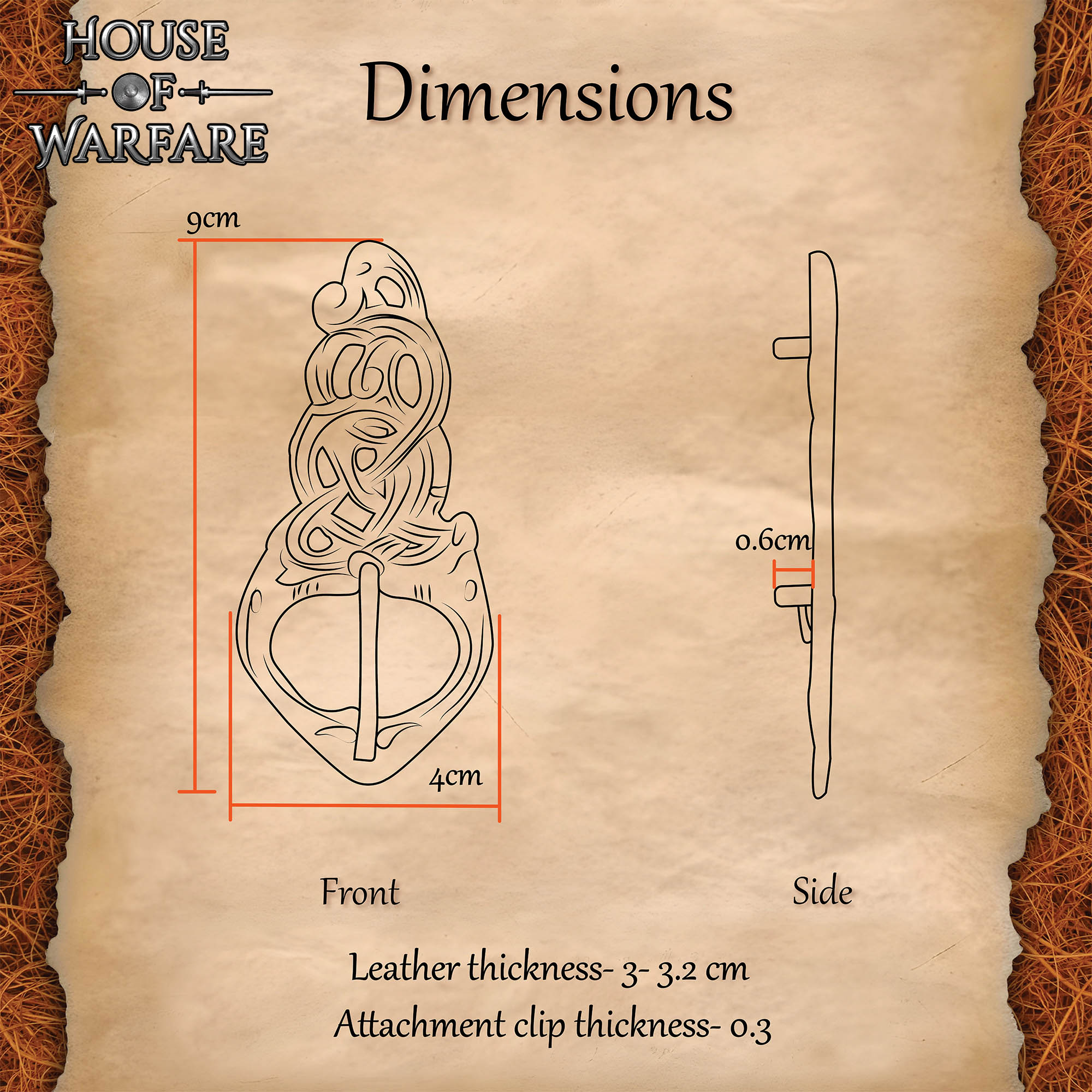 Imagen única de: Hebilla de Cinturón Vikinga de Latón con Nudo de Serpiente - Antiguo