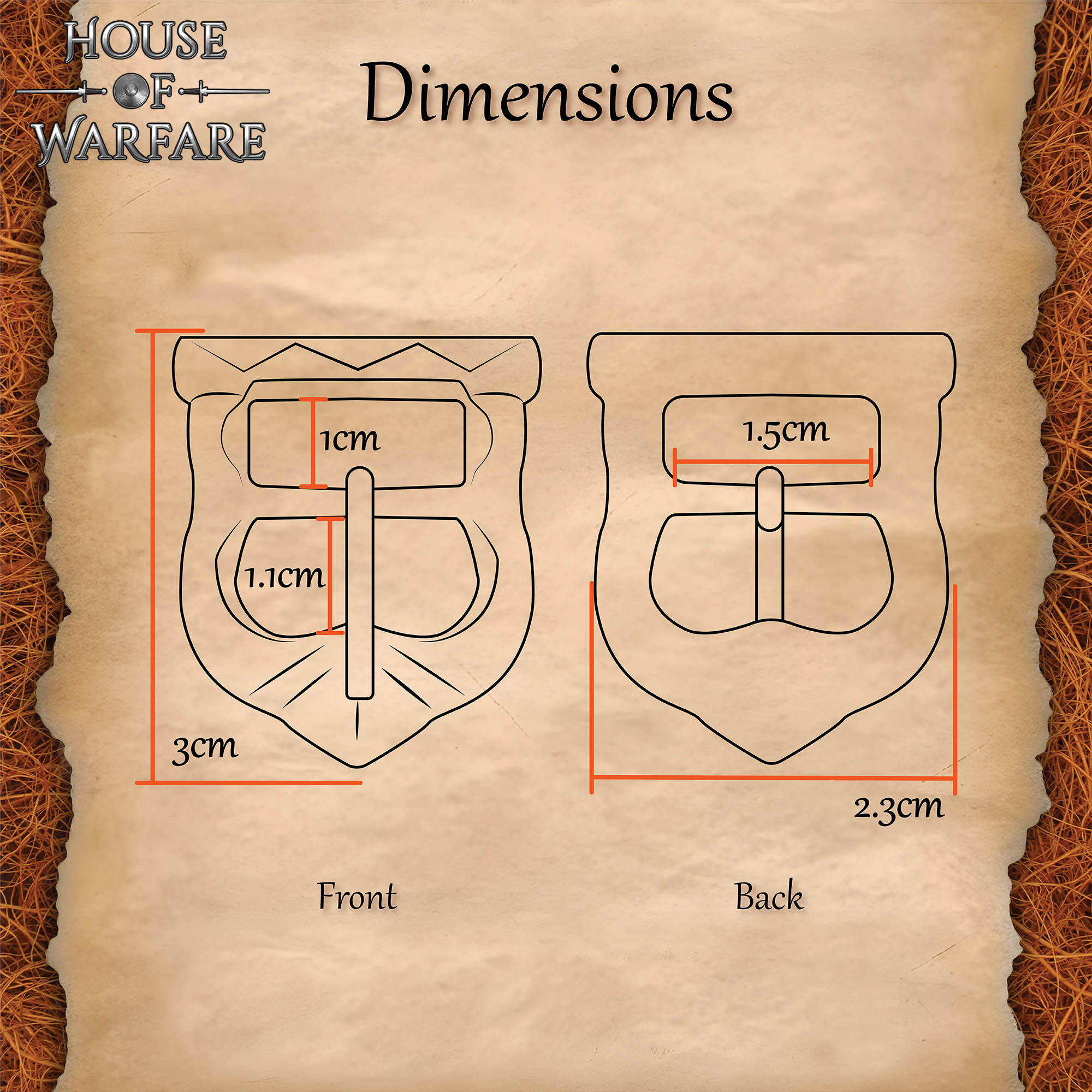 Imagen única de: Hebilla Medieval de Latón Macizo para Cinturón - Accesorio Histórico y de Vestuario Vikingo y Normando