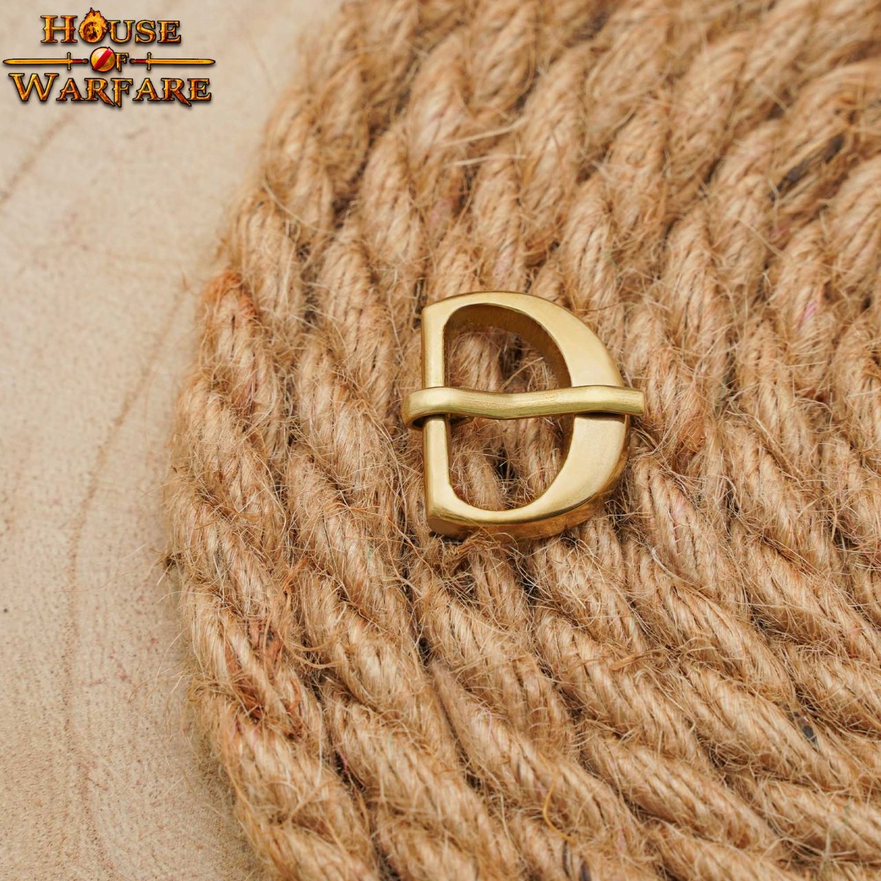 Hebilla medieval de latón macizo para correas pequeñas - imagen 8