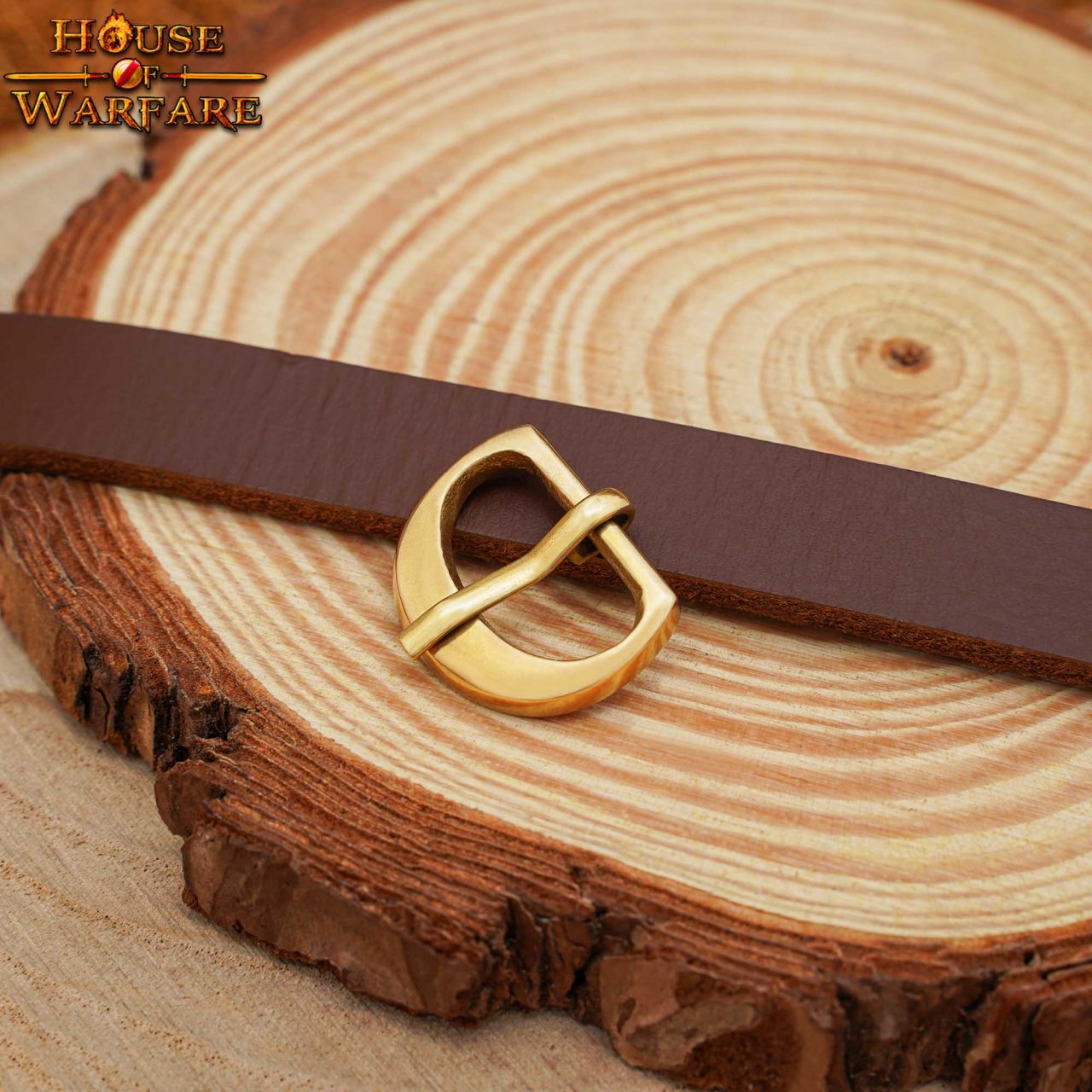 Hebilla medieval de latón macizo para correas pequeñas - imagen 7
