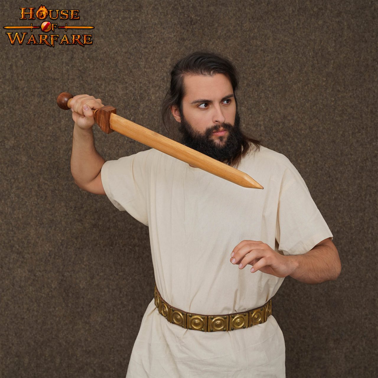 Espada gladius romana de madera artesanal - imagen 10