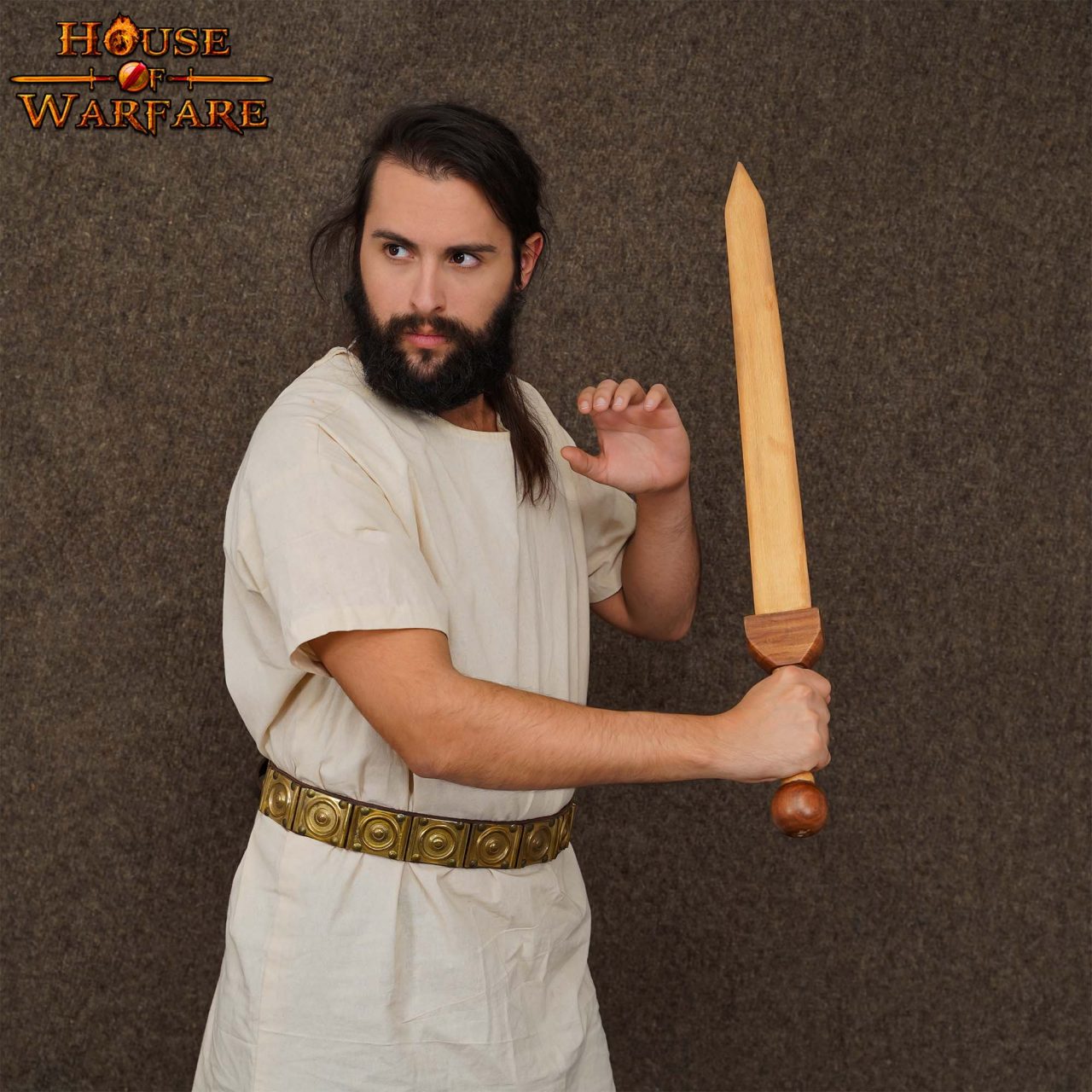 Espada gladius romana de madera artesanal - imagen 7