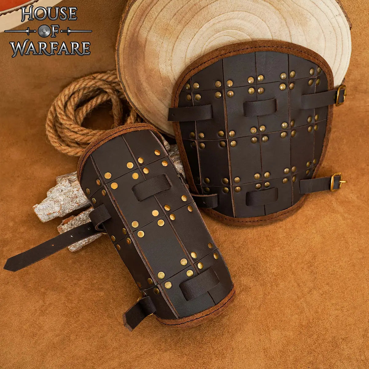 Brazalete de cuero Fighter para recreación y cosplay - imagen 2