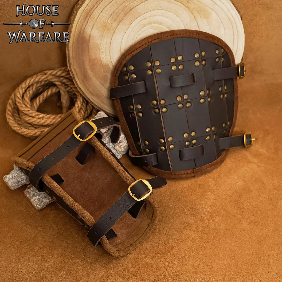 Brazalete de cuero Fighter para recreación y cosplay - imagen 4