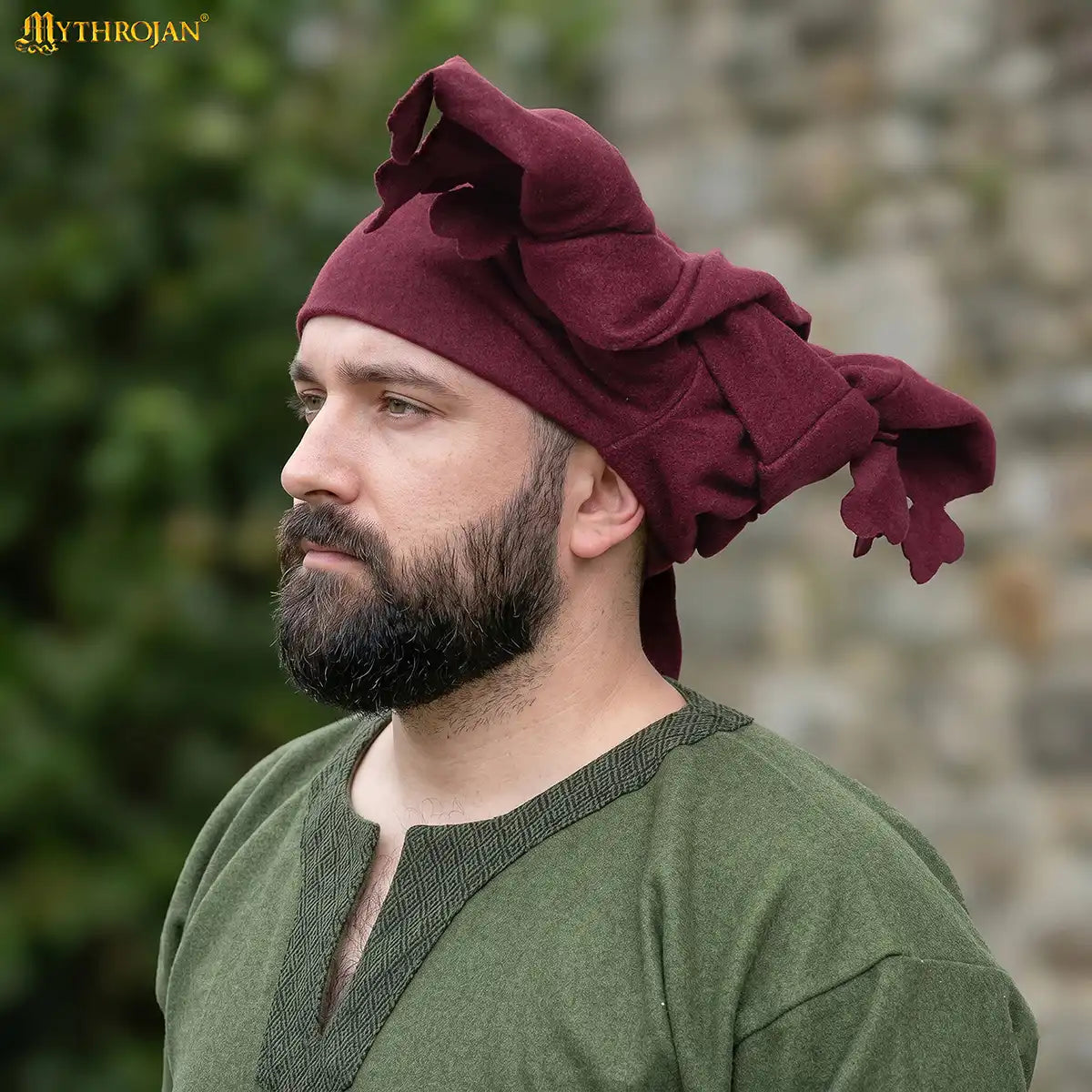 Capucha liripipe de lana - tardomedieval - imagen 10