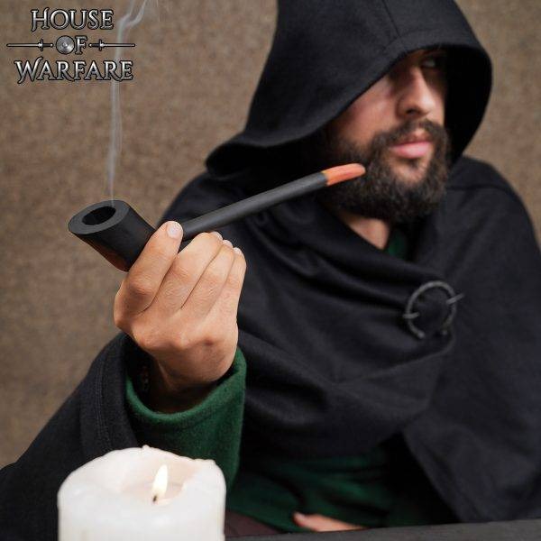 Pipa Churchwarden de madera de mango, caña larga