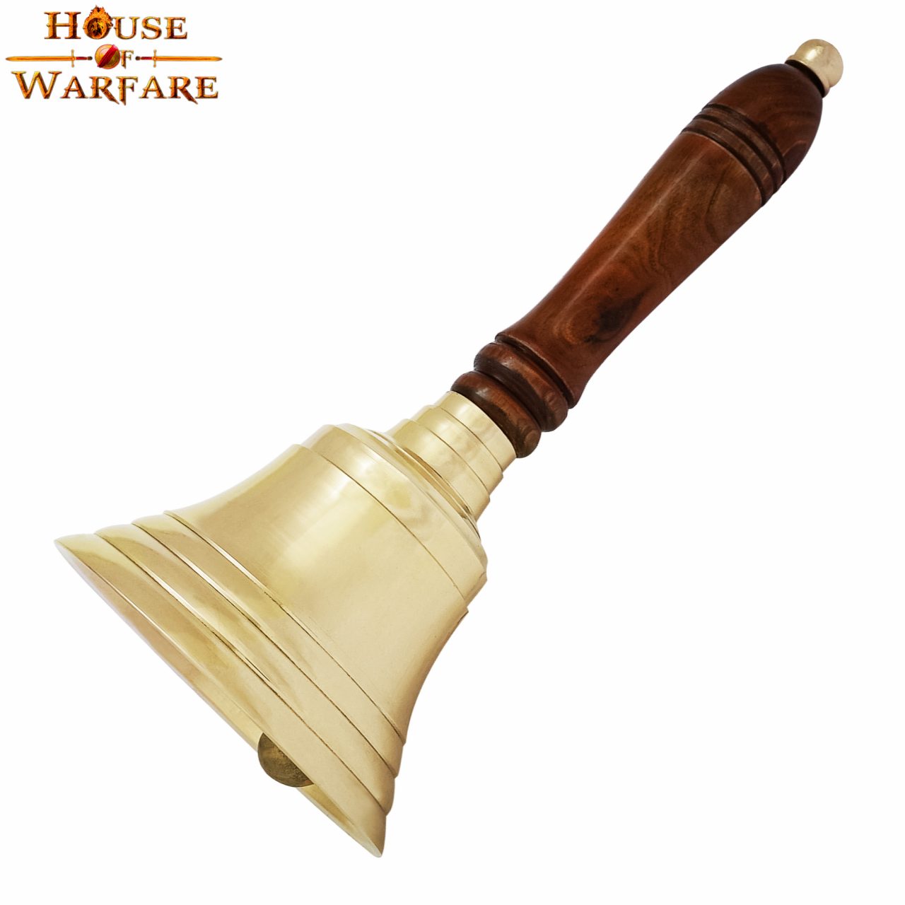 Campana de mano de latón macizo con mango de madera - imagen 15