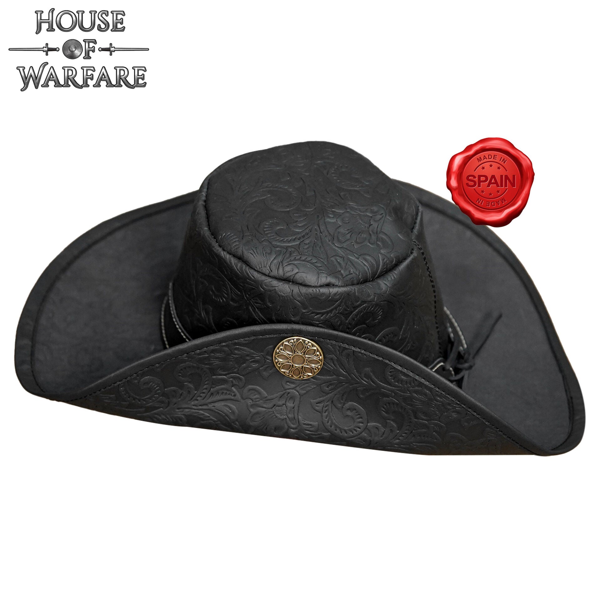 Sombrero pirata Flandes de cuero - imagen 12