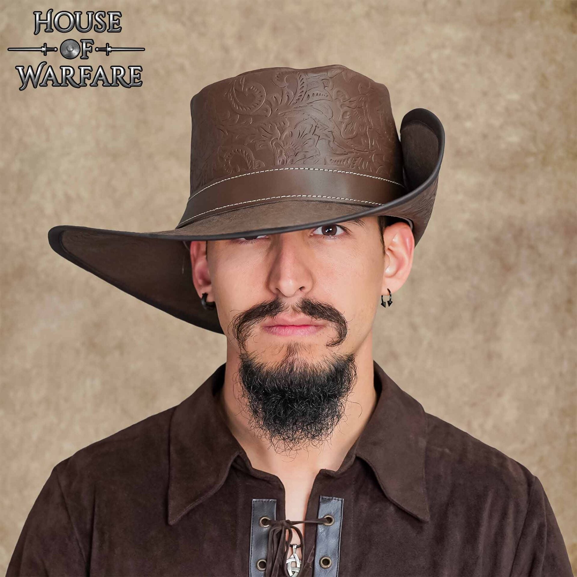 Sombrero pirata Flandes de cuero - imagen 16