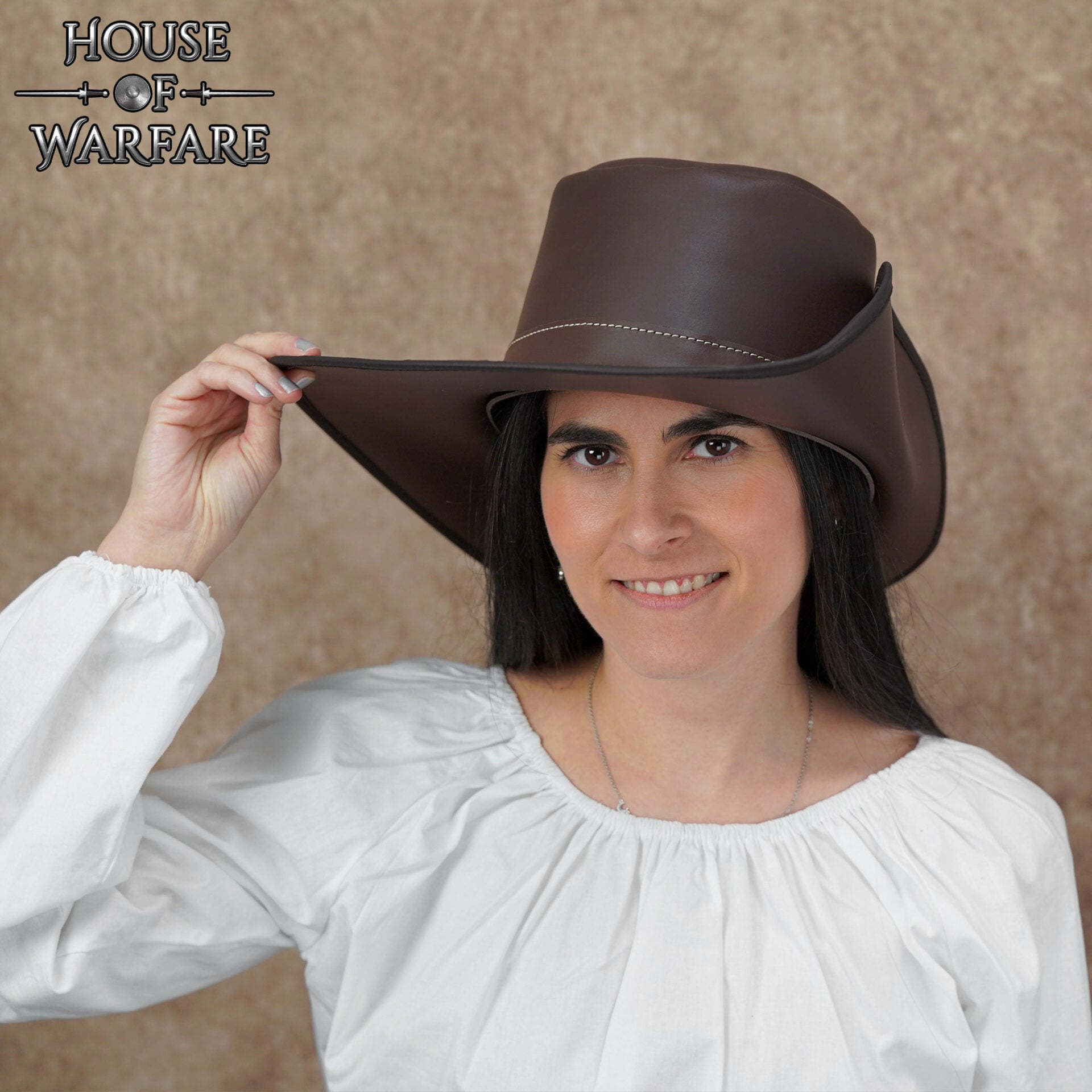 Sombrero pirata Flandes de cuero - imagen 17