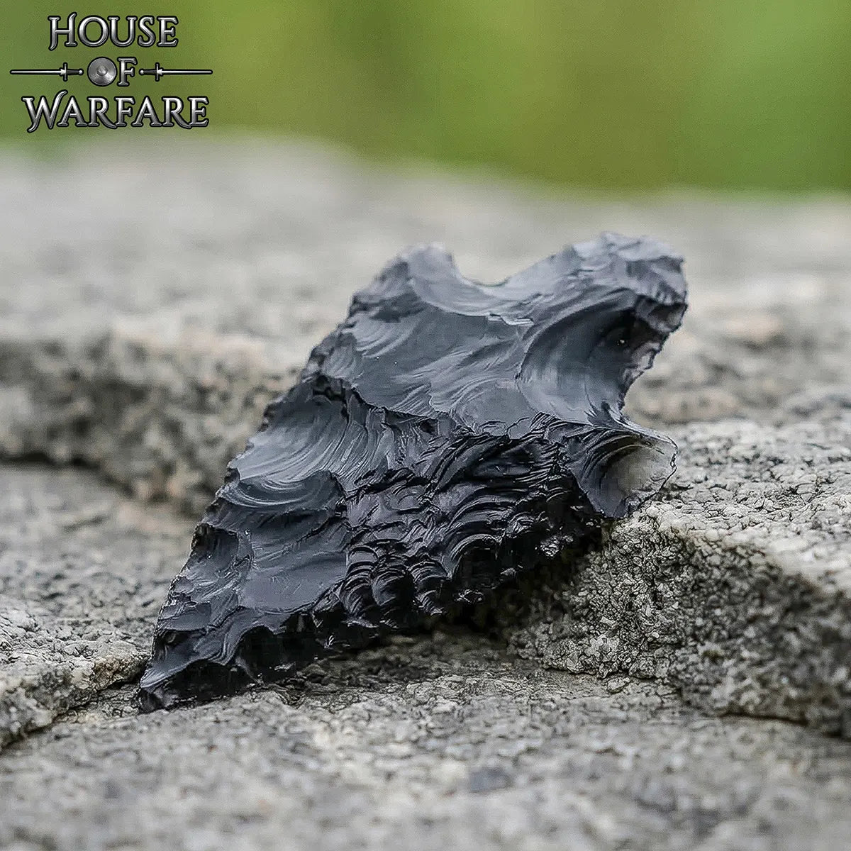 Punta de flecha prehistórica de obsidiana, 4,8 cm - imagen 2
