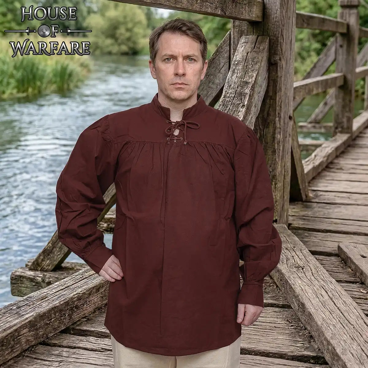 Camisa pirata de fantasía medieval - imagen 18