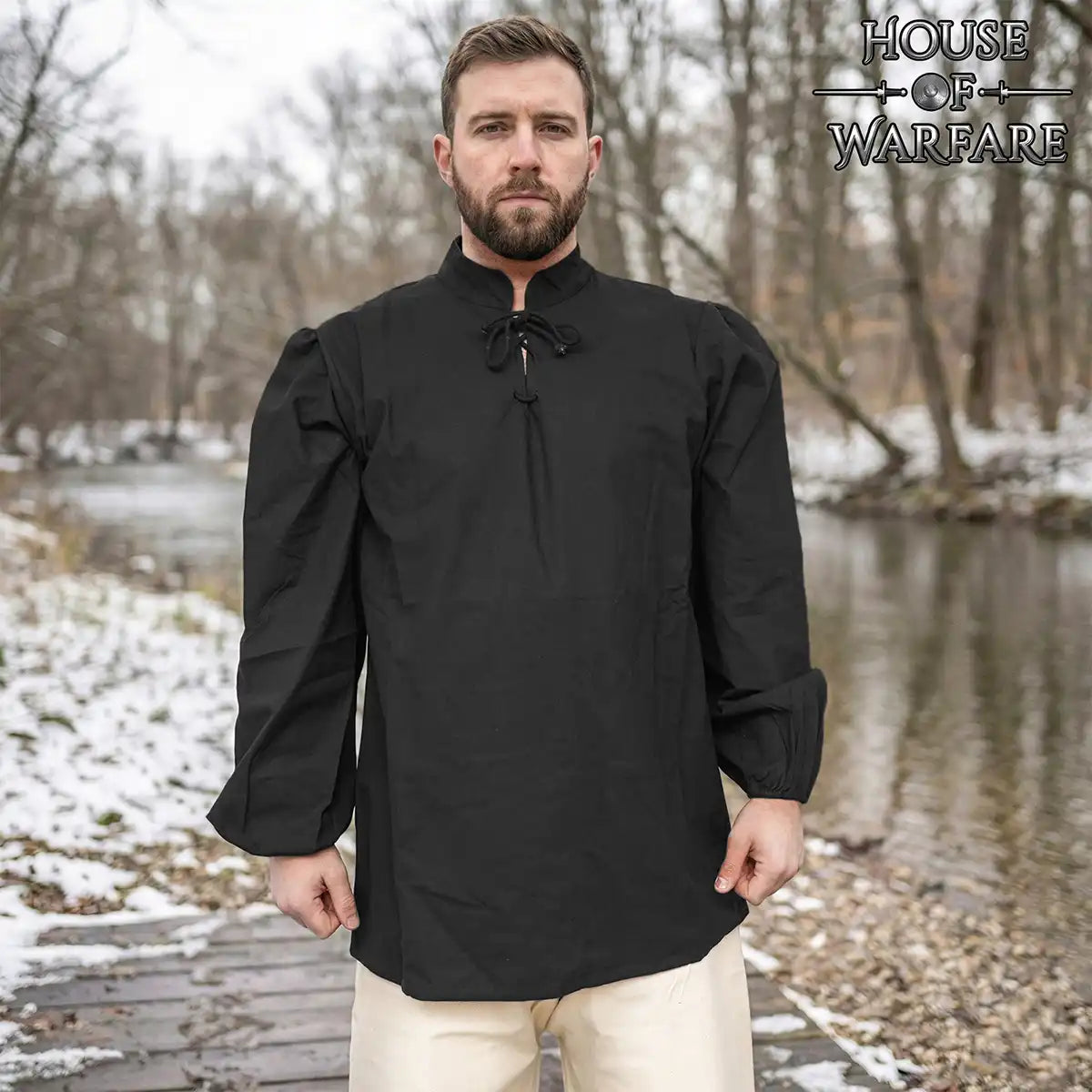 Camisa de algodón estilo medieval - imagen 7