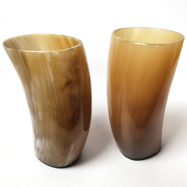 Set de vasos de cuerno de buey estilo vikingo — 250 ml y 150 ml - imagen 9