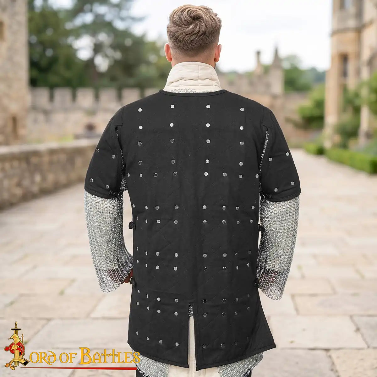 Brigantina medieval (siglos XIV–XVI) con placas de acero y cuerpo de algodón - imagen 15
