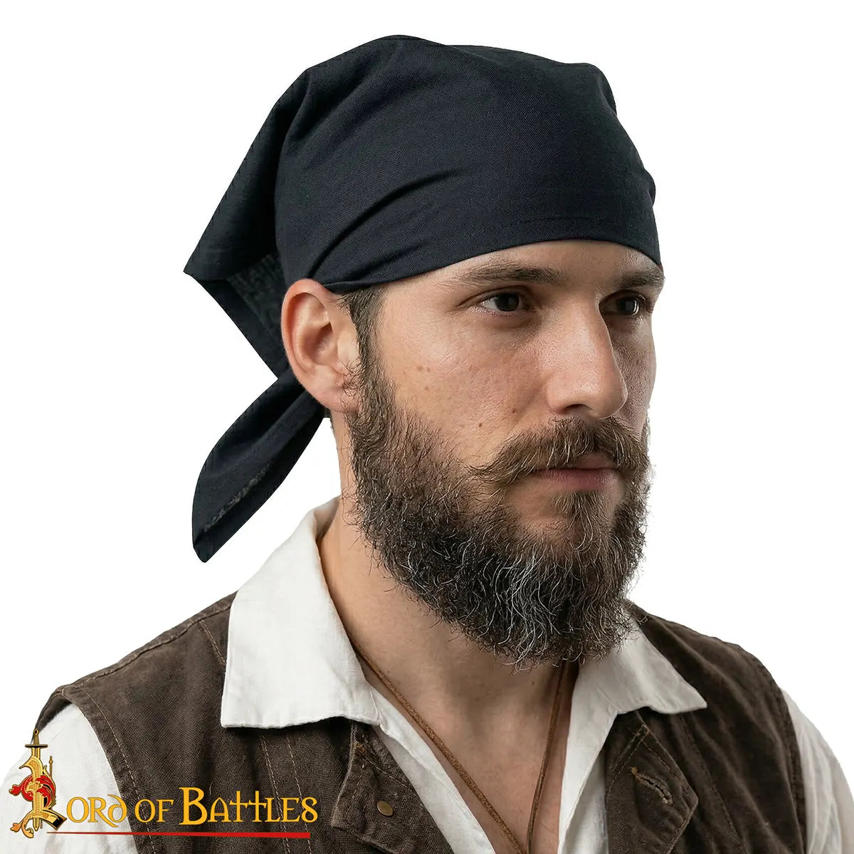 Pañuelo pirata de algodón ligero hecho a mano - imagen 5