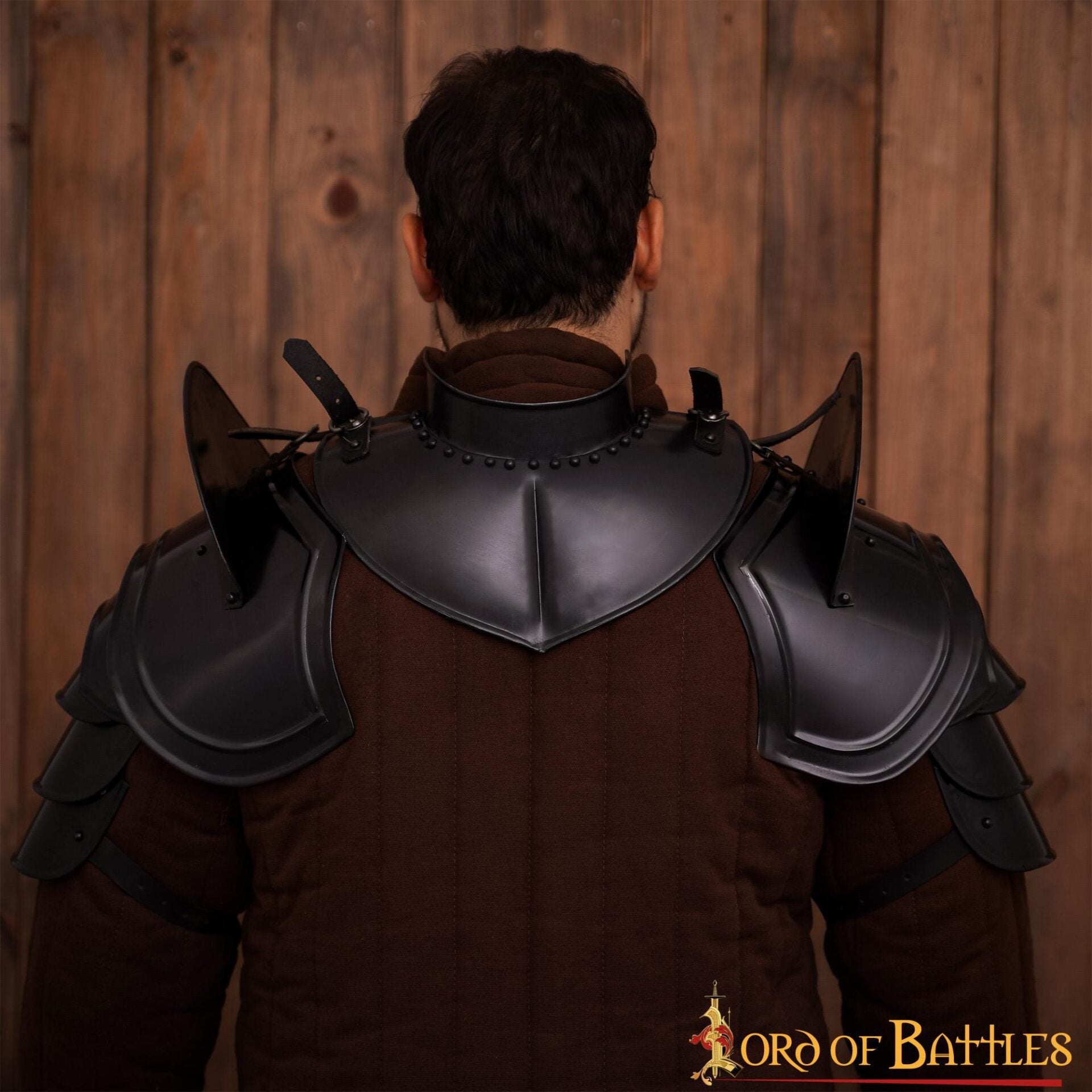Gorguera de placa 18 gauge para caballero — Negro - imagen 9