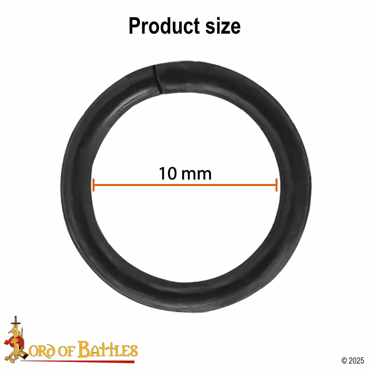 Imagen única de: Anillas de malla de acero 10 mm, calibre 16 — 1 kg