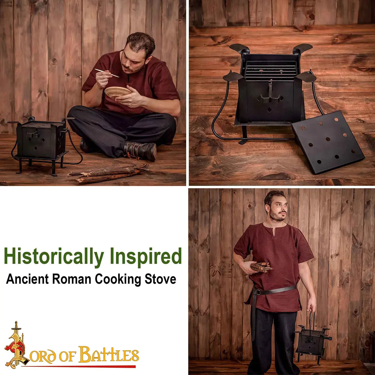 Réplica histórica de estufa y parrilla romana - imagen 7