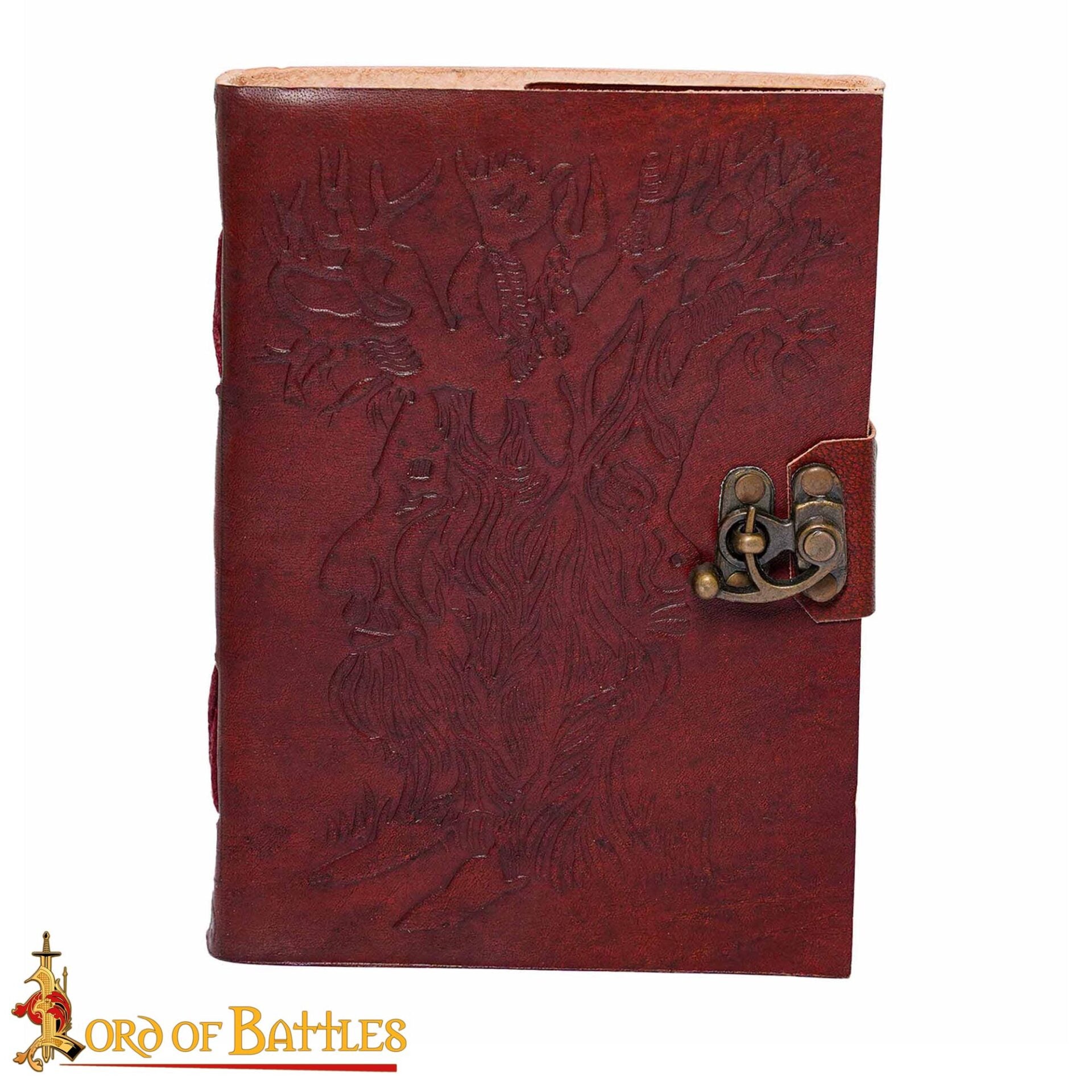 Imagen única de: Diario de Cuero "el Árbol de la Sabiduría" Diario de Cuero Vintage Hecho a Mano