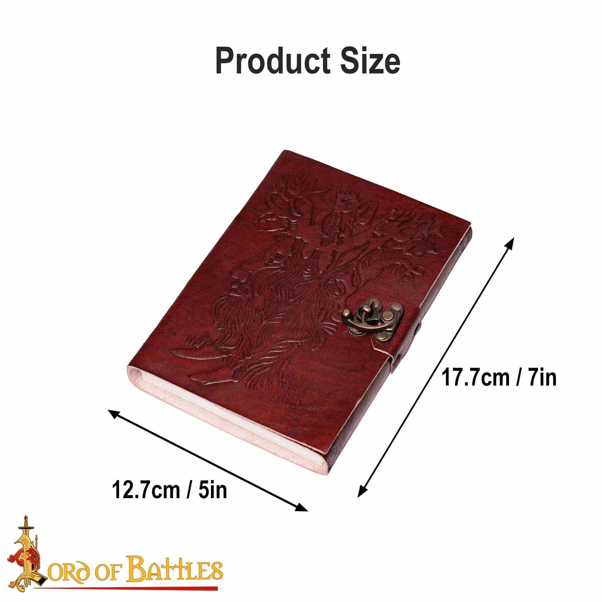 Imagen única de: Diario de Cuero "el Árbol de la Sabiduría" Diario de Cuero Vintage Hecho a Mano