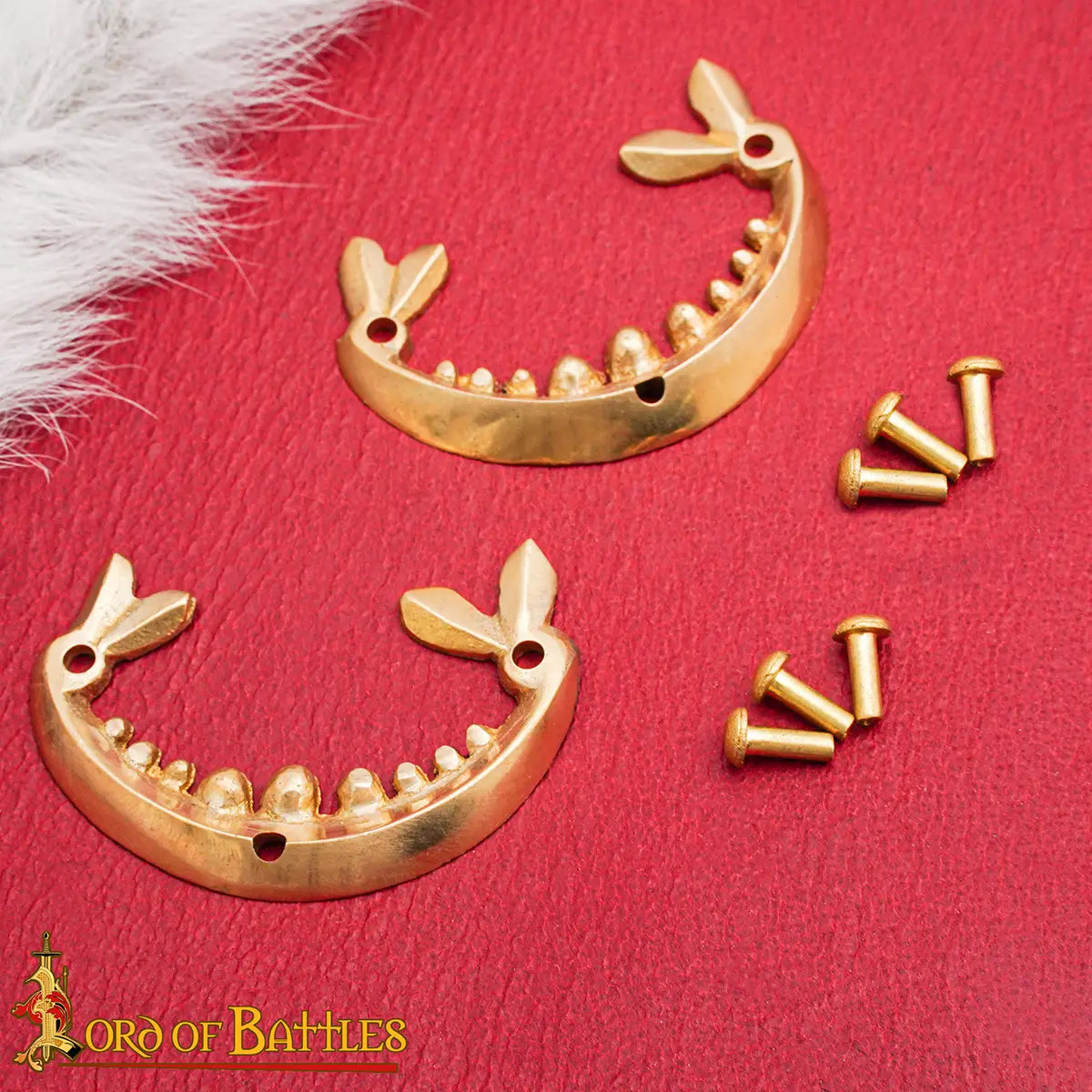 Imagen única de: Pasadores para cinturón medieval de latón macizo (set de 2)