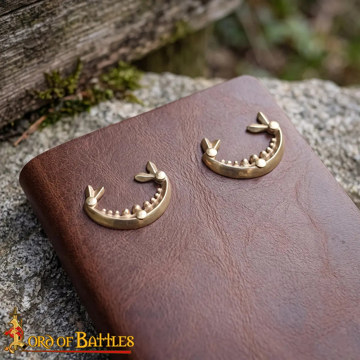 Imagen única de: Pasadores para cinturón medieval de latón macizo (set de 2)