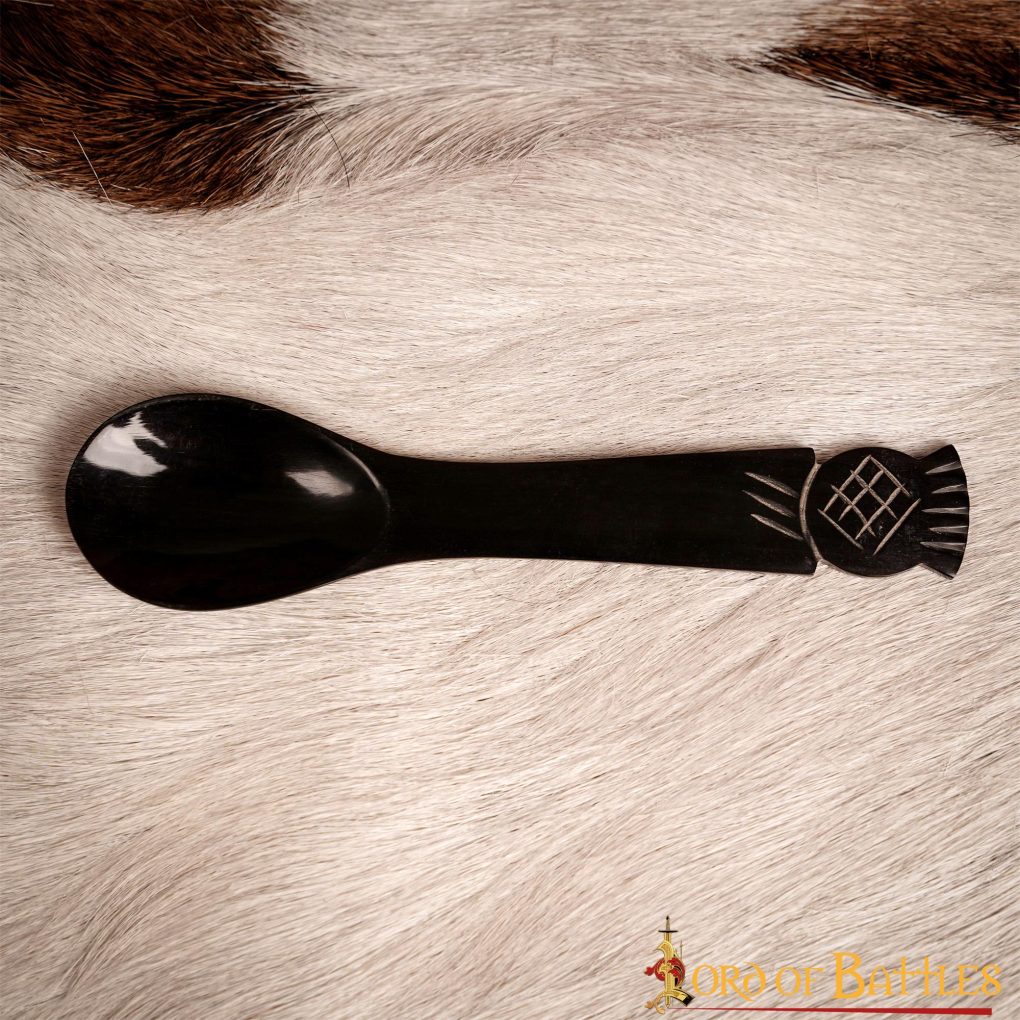 Cuchara de cuerno de buey medieval, hecha a mano - imagen 5