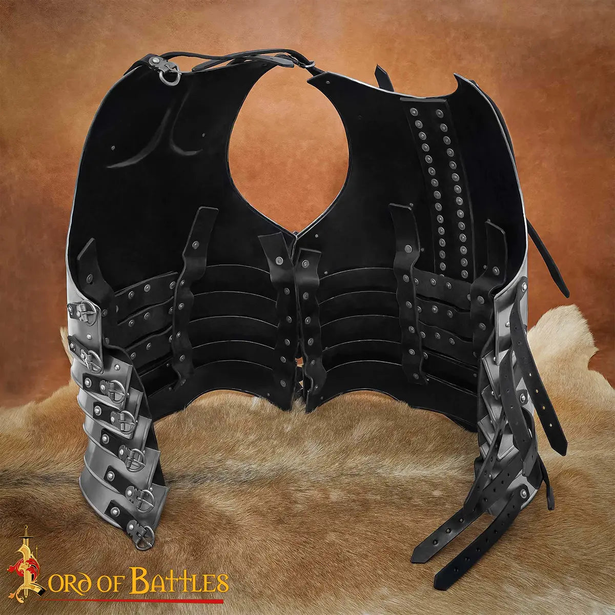 Coraza articulada 'The Vanguard' — acero y cuero (Talla L)