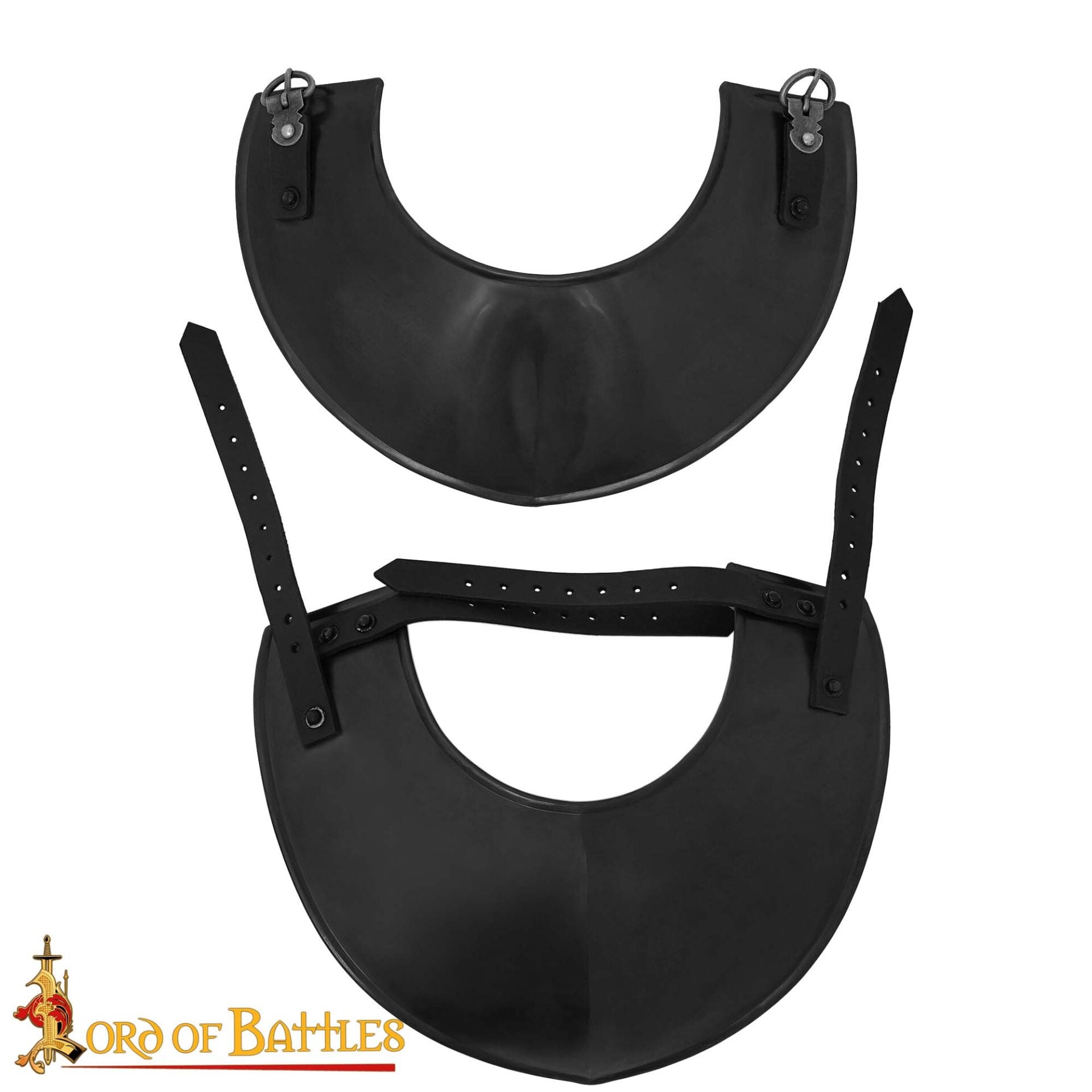Imagen única de: Gorget Clásico Medieval, Negro - Descatalogado