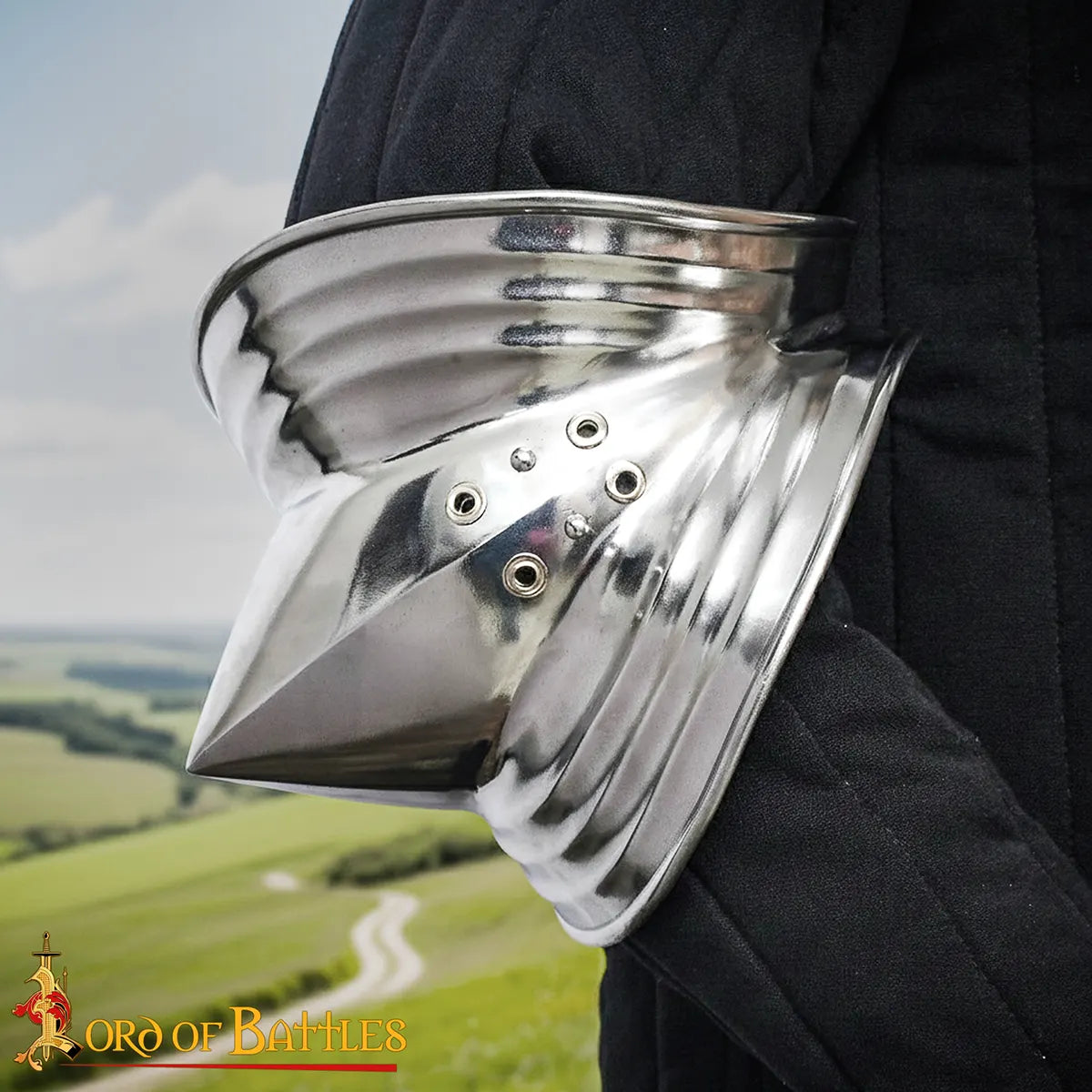 Imagen única de: Copas de codo estilo alemán siglo XV - Acero 16 gauge, acabado pulido